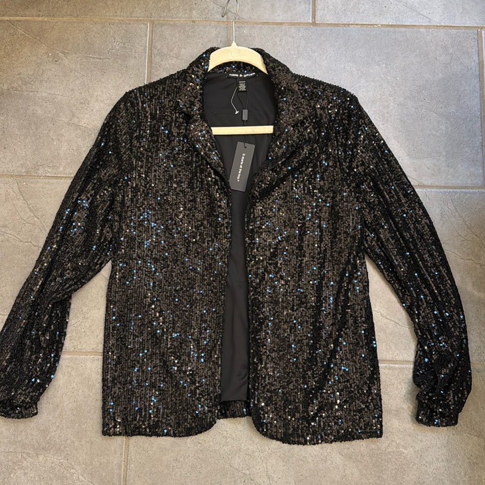 Cable & Gauge sequined jacket size M NEW